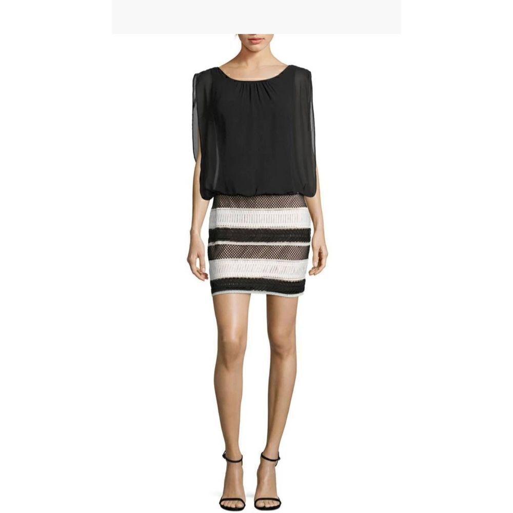 Aidan Mattox Chiffon Blouson Dress, NWT, Sz. 2